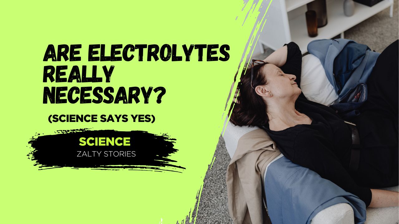 Tired woman lying on sofa with water bottle thinking are electrolytes really necessary